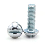 #10-32 x 3/4" Slotted Round Head Machine Screw Zinc Plated