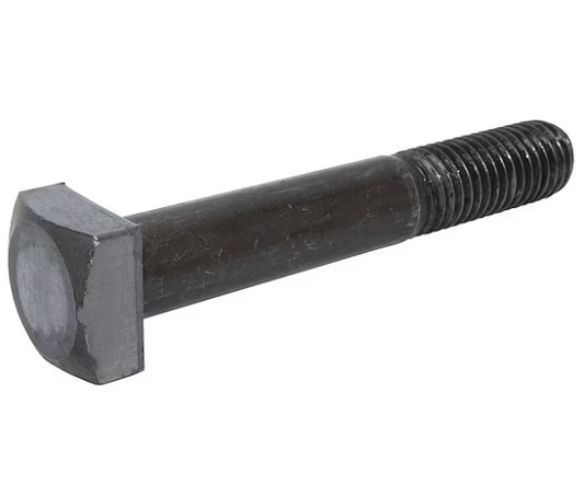 (QTY 40) 3/4"-10 x 7-1/2" Square Bolt Plain Black A307 Cap Screw Partial Thread