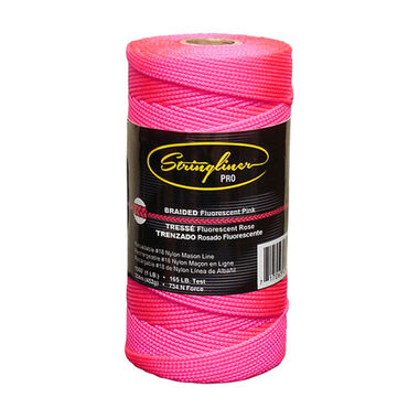 US Tape 35762  Stringliner #18 Construction Replacement Roll Braided Fluorescent Pink 1000 ft