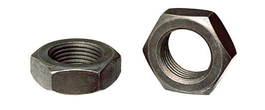 (QTY 400) 7/8"-14 Hex Jam (Thin) Nuts Plain Steel Low Carbon Grade 2 Fine Thread