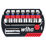 Wiha 70098 8 PIECE TERMINATORBLUE IMPACT BIT SET WITH MAGNETIC BIT HOLDER - 1 INCH BITS