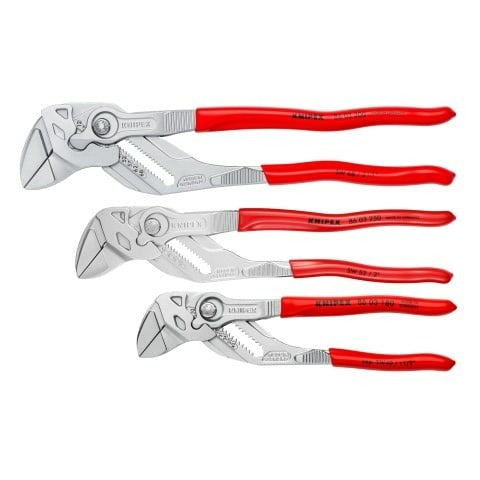 KNIPEX 00 20 06 US2, Pliers Wrench 3-Piece Set