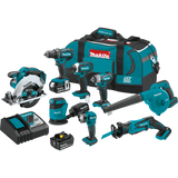 Makita XT801X1 18V LXT Lithium‑Ion Cordless 8‑Pc. Combo Kit (3.0Ah)