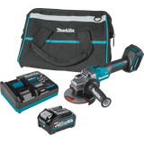 Makita GAG01M1 Makita GAG01M1 40V max XGT® Brushless Cordless 4‑1/2” / 5" Angle Grinder Kit, with Electric Brake (4.0Ah)