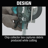 Makita XSC04Z 18V LXT® Lithium‑Ion Brushless Cordless 5‑7/8" Metal Cutting Saw, with Electric Brake and Chip Collector, Tool Only