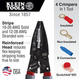 KLEIN 1019 KLEIN-KURVE WIRE STRIPPER/CRIMPER PLIERS MULTI-TOOL