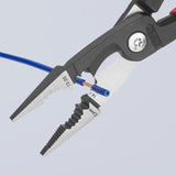 KNIPEX 13 82 8, 8 1/4" 6-in-1 Electrical Installation Pliers 12 and 14 AWG