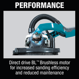 Makita XLS01T Makita XLS01T 18V LXT® Lithium‑Ion Brushless Cordless Drywall Sander Kit, AWS® Capable (5.0Ah)