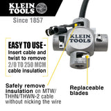 KLEIN 21051 Large Cable Stripper (2/0-250 MCM)