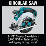 Makita XT801X1 18V LXT Lithium‑Ion Cordless 8‑Pc. Combo Kit (3.0Ah)