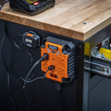 KLEIN 29601 PowerBox 1, Magnetic Mounted Power Strip with Integrated LED Lights