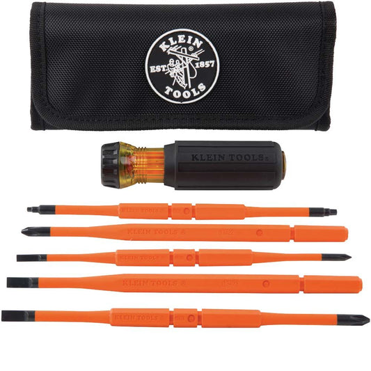 KLEIN 32288 8-in-1 Insulated Interchangeable Screwdriver Set