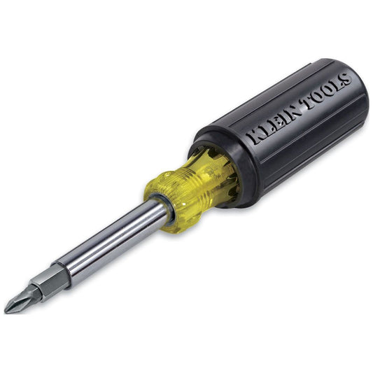 KLEIN 32500 Multi-Bit Screwdriver / Nut Driver, 11-in-1, Ph, Sl, Sq, TORX?? Bits