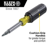KLEIN 32500 Multi-Bit Screwdriver / Nut Driver, 11-in-1, Ph, Sl, Sq, TORX?? Bits