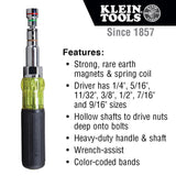 KLEIN 32807MAG 7-IN-1 NUT DRIVER