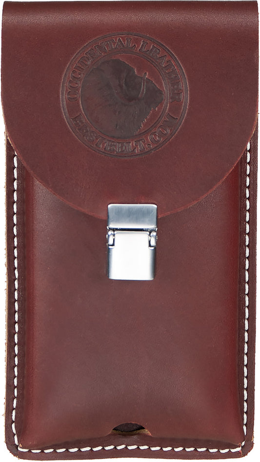 Occidental Leather 5328 Occidental Hand crafted Clip-On Leather Phone Holster