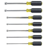 KLEIN 647 Nut Driver Set, 6-Inch Shafts, 7-Piece