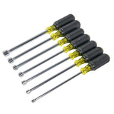 KLEIN 647M Nut Driver Set, Magnetic Nut Drivers, 6-Inch Shafts, 7-Piece