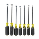 KLEIN 647M Nut Driver Set, Magnetic Nut Drivers, 6-Inch Shafts, 7-Piece