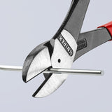 KNIPEX 74 01 250 Heavy Duty Forged Steel 10 in High Leverage Diagonal Cutters with 64 HRC Cutting Edge