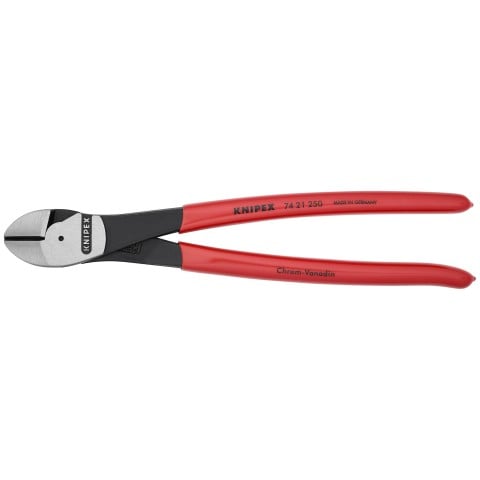 KNIPEX 74 21 250 10 in High Leverage Angled Diagonal Cutters