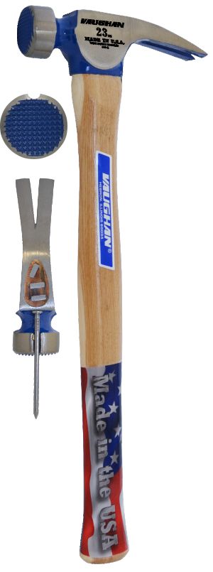 Vaughan CF1 23 oz Milled Face California Framing Hammer