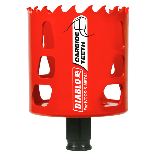 Diablo DHS2500CT 2 1/2" Carbide-Tipped Wood & Metal Hole Saw
