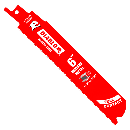 25 PACK Diablo DS0614BF25 Diabo 6" 14 TPI Fire Rescue Reciprocating Saw Blade