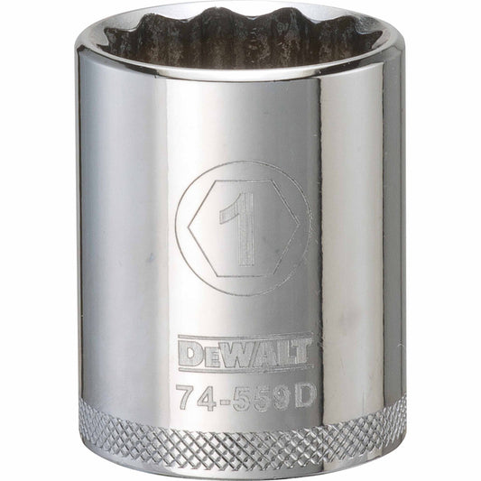 Dewalt DWMT74559OSP Mechanics 12 Point 1/2" Drive Socket 1" SAE