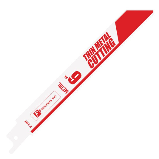 Fasteners Inc RB-618T 6 in. x 18 TPI Metal Cutting Bi-Metal Reciprocating Saw Blade