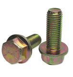 M16-2.0 x 60mm Grade 10.9 Hex Metric Flange Bolts Yellow Zinc Hardened
