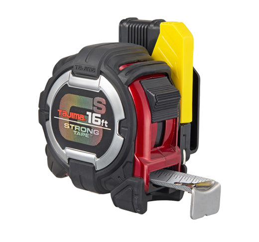 Tajima GSSF-16BW GS Lock 16' x 1" Tape Measure + Belt Holder Tetherable