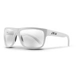 LIFT Safety EBE-18WC Banshee Safety Glasses - White Frame - Clear Lens
