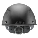LIFT Safety HDCM-17KG DAX Carbon Fiber Cap Style Hard Hat - Ratchet Suspension - Matte Black