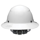 LIFT Safety HDF-15WG DAX Full Brim Hard Hat - Ratchet Suspension - White