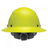 LIFT Safety HDF-18HV DAX Full Brim Hard Hat - Ratchet Suspension - Hi-Viz Yellow/Lime