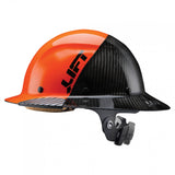 LIFT Safety HDF50C-19OC DAX 50-50 Carbon Fiber Full Brim Hard Hat - Ratchet Suspension - Orange/Black