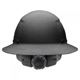 LIFT Safety HDFM-17KG DAX Carbon Fiber Full Brim Hard Hat - Ratchet Suspension - Matte Black