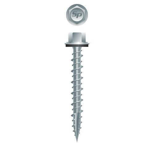 InTERCORP PGA1040 #10 X 2-1/2" Rubber Washer Pole Gripper RoofIng Screws