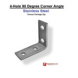 4653S1 P1325 Stainless Steel 4 Hole 90?ø Corner Angle 4 Unistrut Channel