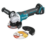 Makita Angle Grinder, 18.0V, 5" Wheel Dia.