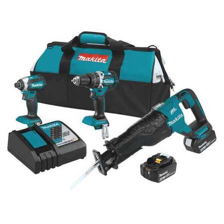 Makita 18V LXT Lithium-ion Brushless Cordless 3â€™???Pc. Combo Kit (4.0Ah)