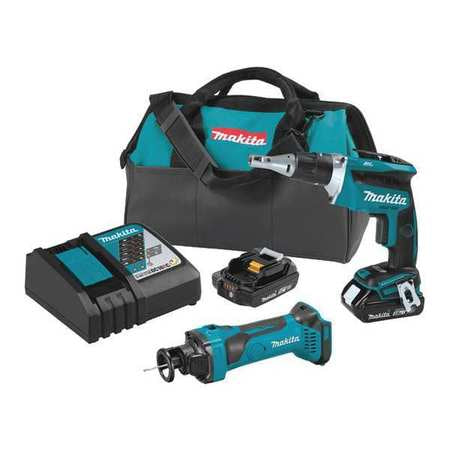 Makita 18V LXT Lithium-Ion Compact 2-Pc. Combo Kit (2.0Ah)