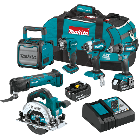 Makita XT613X1 Makita XT613X1 18V LXT® Lithium‑Ion Cordless 6‑Pc. Combo Kit (3.0Ah)