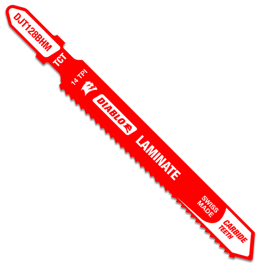 Diablo DJT128BHM 3-5/8 in. 14 TPI Carbide
T-Shank Jig  Saw Blade
for Laminate