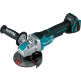 Makita XAG26Z 18V LXT® Lithium‑Ion Brushless Cordless 4‑1/2” / 5" Paddle Switch X‑LOCK Angle Grinder, with AFT®, Tool Only