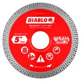 Diablo DMADC0500 5 in. Diamond Continuous Rim
Cut-Off Discs for Masonry