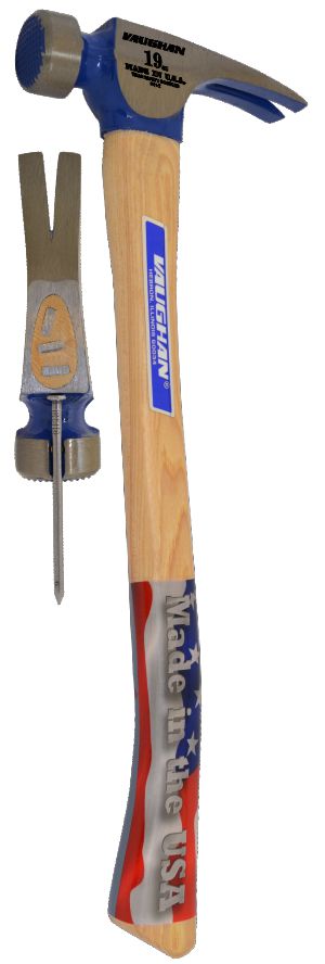Vaughan CF2HC 19 OZ Milled Face California Framer Curved Handle