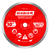 Diablo DMADC1000 10 in. Diamond Continuous Rim
Cut-Off Discs for Masonry