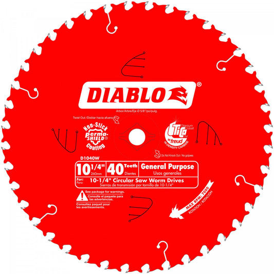 Diablo D1 1/4" X 40 Tooth Beam Saw Blade